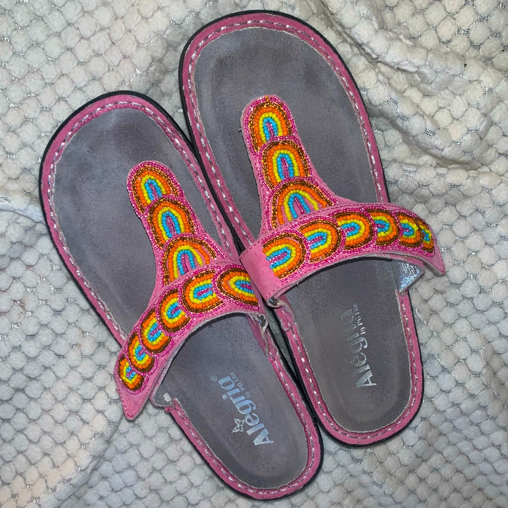 Alegria Carina Rainbow Bead-azzled Sandal size 37
